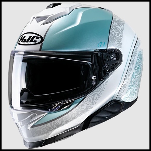 HJC i71 SPORT TOURING FULL-FACE HELMET WITH SUNSHIELD VISOR SYSTEM - SERA MC-2 GRAPHIC