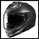 HJC i71 SPORT TOURING FULL-FACE HELMET WITH SUNSHIELD VISOR SYSTEM - SEMI FLAT TITANIUM