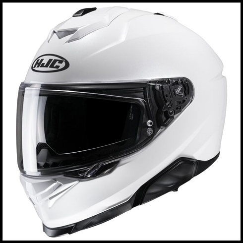 HJC i71 SPORT TOURING FULL-FACE HELMET WITH SUNSHIELD VISOR SYSTEM - WHITE