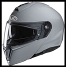 HJC i90 MODULAR FLIP-FRONT HELMET WITH SUNSHIELD VISOR SYSTEM - STONE GREY