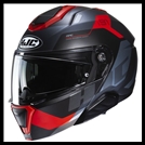 HJC i91 MODULAR FLIP-FRONT HELMET WITH SUNSHIELD VISOR SYSTEM - CARST MC-1SF GRAPHIC