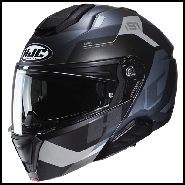 HJC i91 MODULAR FLIP-FRONT HELMET WITH SUNSHIELD VISOR SYSTEM - CARST MC-5SF GRAPHIC