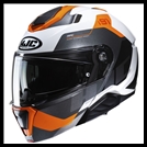 HJC i91 MODULAR FLIP-FRONT HELMET WITH SUNSHIELD VISOR SYSTEM - CARST MC-7 GRAPHIC