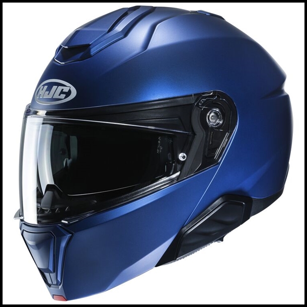 HJC i91 MODULAR FLIP-FRONT HELMET WITH SUNSHIELD VISOR SYSTEM - SEMI FLAT METALLIC BLUE