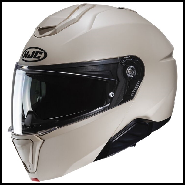 HJC i91 MODULAR FLIP-FRONT HELMET WITH SUNSHIELD VISOR SYSTEM - SEMI FLAT SAND BEIGE