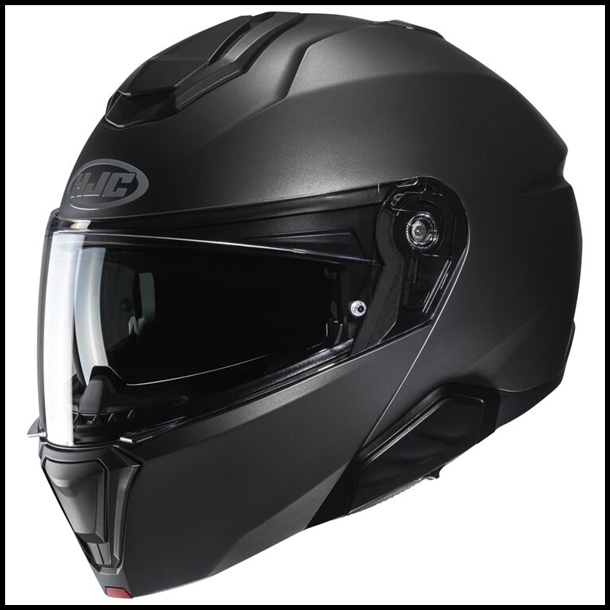 HJC i91 MODULAR FLIP-FRONT HELMET WITH SUNSHIELD VISOR SYSTEM - SEMI FLAT TITANIUM