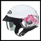 HJC IS-CRUISER HALF-HELMET WITH SUNSHIELD VISOR SYSTEM - FIOR MC-10 GRAPHIC