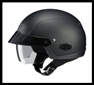 HJC IS-CRUISER HALF-HELMET WITH SUNSHIELD VISOR SYSTEM - MATTE BLACK