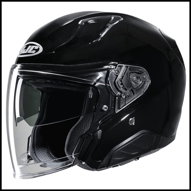 HJC RPHA-31 PREMIUM OPEN-FACE HELMET WITH FACE-SHIELD & SUNSHIELD VISOR SYSTEM - BLACK