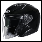 HJC RPHA-31 PREMIUM OPEN-FACE HELMET WITH FACE-SHIELD & SUNSHIELD VISOR SYSTEM - BLACK