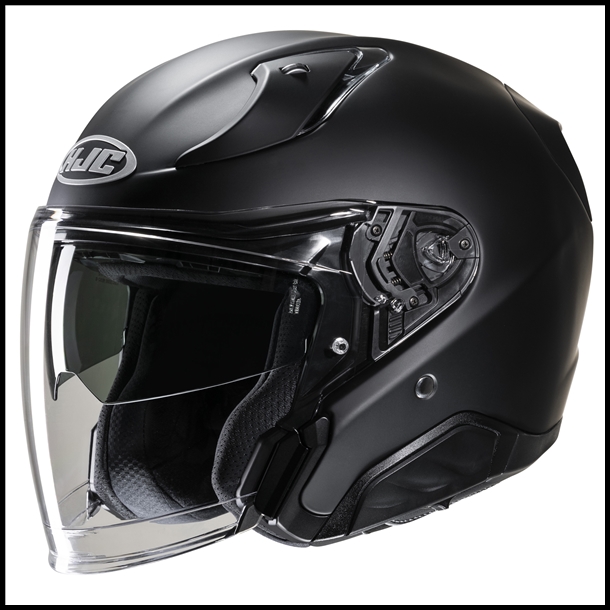 HJC RPHA-31 PREMIUM OPEN-FACE HELMET WITH FACE-SHIELD & SUNSHIELD VISOR SYSTEM - MATTE BLACK