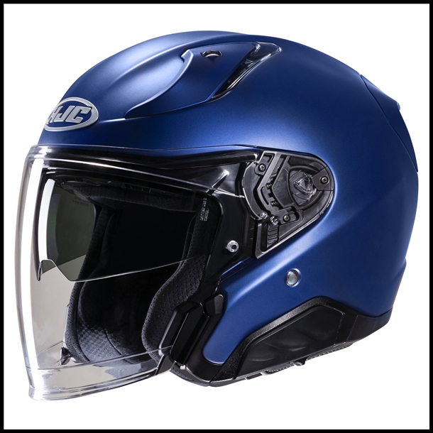 HJC RPHA-31 PREMIUM OPEN-FACE HELMET WITH FACE-SHLD & SUNSHLD VISOR SYSTEM - SEMI FLAT METALLIC BLUE