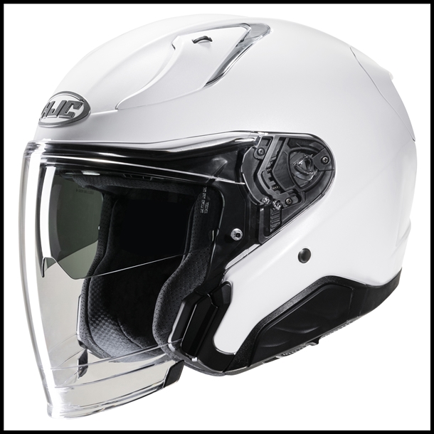 HJC RPHA-31 PREMIUM OPEN-FACE HELMET WITH FACE-SHIELD & SUNSHIELD VISOR SYSTEM - WHITE