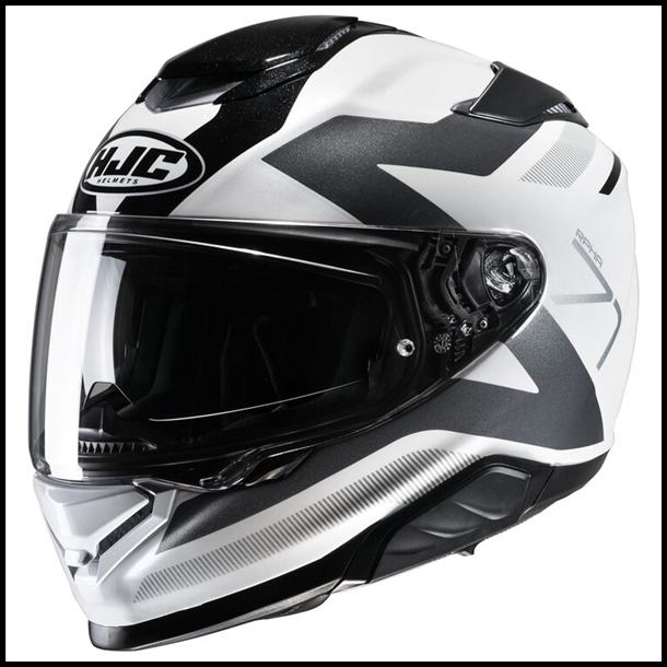 HJC RPHA-71 PREMIUM SPORT TOURING FULL-FACE HELMET W/ SUNSHLD VISOR SYSTEM - PINNA MC-10 GRAPHIC