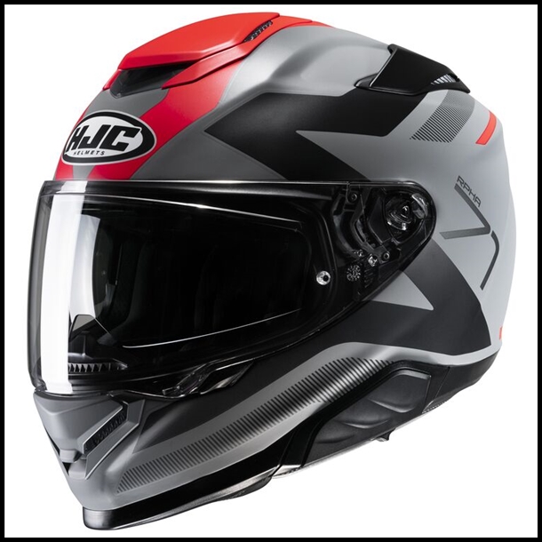 HJC RPHA-71 PREMIUM SPORT TOURING FULL-FACE HELMET W/ SUNSHLD VISOR SYSTEM - PINNA MC-1SF GRAPHIC