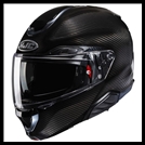 HJC RPHA-91 CARBON PREMIUM MODULAR FLIP-FRONT HELMET WITH SUNSHIELD VISOR SYSTEM - CARBON SOLID