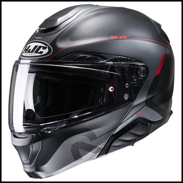 HJC RPHA-91 PREMIUM MODULAR FLIP-FRONT HELMET WITH SUNSHIELD VISOR SYSTEM - COMBUST MC-1SF GRAPHIC