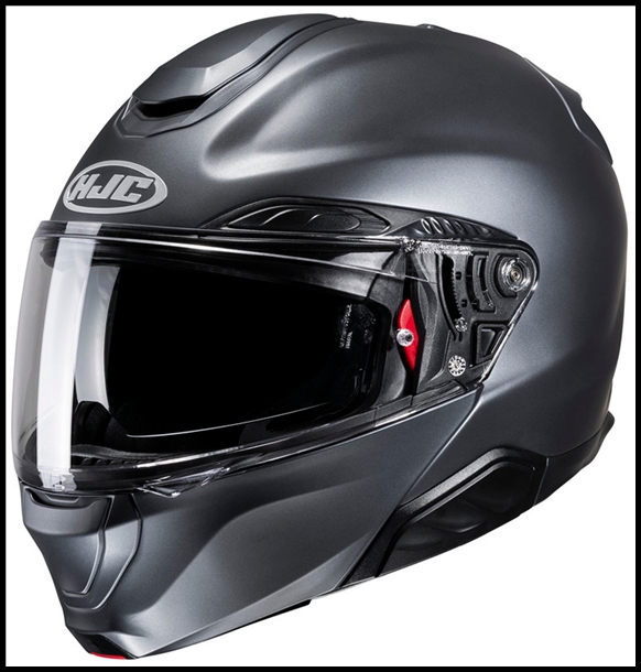 HJC RPHA-91 PREMIUM MODULAR FLIP-FRONT HELMET WITH SUNSHIELD VISOR SYSTEM - SEMI FLAT ANTHRACITE