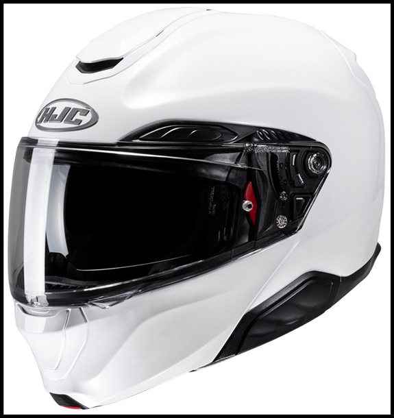 HJC RPHA-91 PREMIUM MODULAR FLIP-FRONT HELMET WITH SUNSHIELD VISOR SYSTEM - WHITE