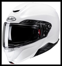 HJC RPHA-91 PREMIUM MODULAR FLIP-FRONT HELMET WITH SUNSHIELD VISOR SYSTEM - WHITE