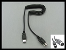 IMC MOTORCOM REPLACEMENT USB-FIREWIRE SERIES HEADSET COIL CORD - 6 PIN