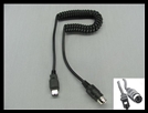 IMC MOTORCOM REPLACEMENT USB-FIREWIRE SERIES HEADSET COIL CORD - 7 PIN