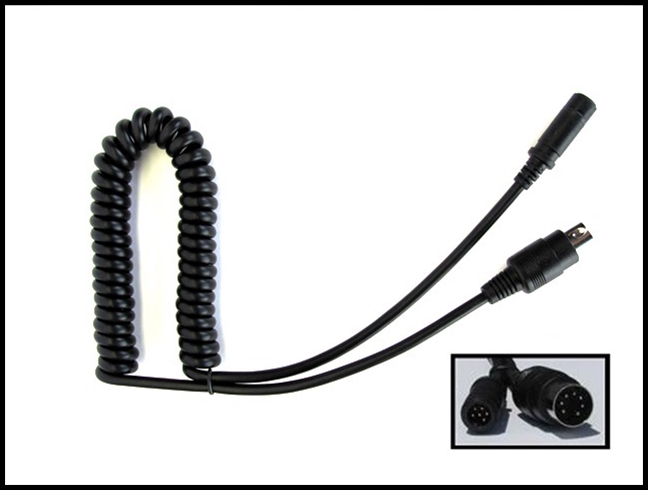 IMC MOTORCOM REPLACEMENT P SERIES HEADSET COIL CORD - 7 PIN