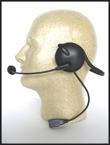 IMC REPLACEMENT USB SERIES HELMETLESS/SKULL-CAP HEADSET ONLY WITH ELECTRET MIC