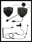 IMC MOTORCOM HALF HELMET HEADSET & PUSH-TO-TALK HARNESS FOR MOST CB TWO-WAY RADIOS