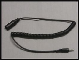 IMC MOTORCOM REPLACEMENT MINI-DIN SERIES HEADSET COIL CORD - HS-200 SERIES