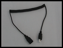 IMC MOTORCOM REPLACEMENT USB-FIREWIRE SERIES HEADSET COIL CORD - IMC MIT-30U / MIT-100U SERIES