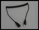 IMC MOTORCOM REPLACEMENT USB-FIREWIRE SERIES HEADSET COIL CORD - IMC MIT-30U / MIT-100U SERIES