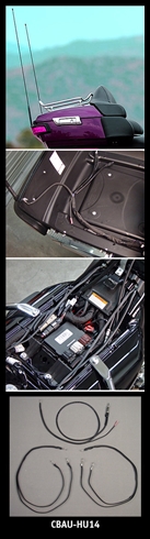 J&M 40-ch CB Antenna System Upgrade kit for 2014-19 Harley Ultra/Ltd