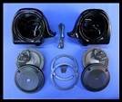 J&M ROKKER XRP 6.58" Lower Fairing Speaker Kit w/ H-O PEI Tweeters for 2006-2013 Ultra Vented Lowers