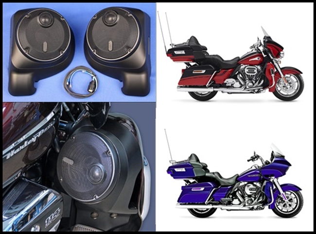 J&M ROKKER-2 XXR 6.71" LOWER Fairing Speaker kit for 2014-23 Harley Ultra Ltd w/ Water Cooled Lwr