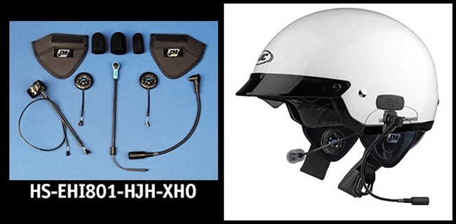 J&M Elite 801 Series Helmet Headset for most HJC / Harley shorty-style (5/8) Helmets