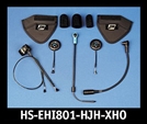 J&M Elite 801 Series Helmet Headset for most HJC / Harley shorty-style (5/8) Helmets