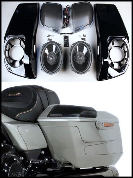 JMC ROKKER Saddlebag Lid Kit w/6X9" Speakers & Plug-n-Play Wire Harness for 2024 - 25 Harley StreetGlide/RoadGlide