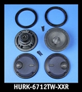J&M ROKKER XXR 6.71" Rear-Pod/Lower-Fairing Speaker Kit w/ Grill Mounted Tweeters for Ultra/Ltd