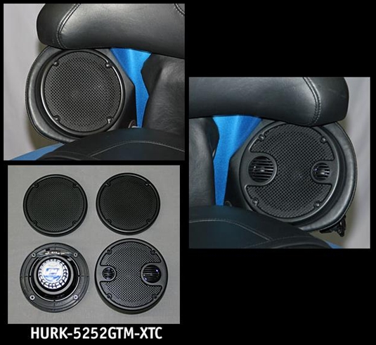 J&M ROKKER XT 5.25" Rear Pod Speaker Kit 2006-2013 Harley Ultra