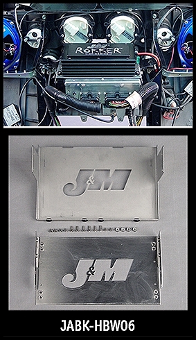 J&M SS Amplifier Mounting Kit for 2006-13 Harley StreetGlide/Ultra/ElectraGlide/Tri-Glide