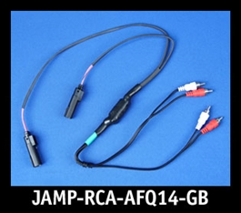J&M Front-Channel Isolated Quad RCA Input Amp Harness for 2014-23 Harley StreetGlide/RoadGlide