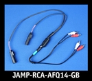 J&M Front-Channel Isolated Quad RCA Input Amp Harness for 2014-23 Harley StreetGlide/RoadGlide