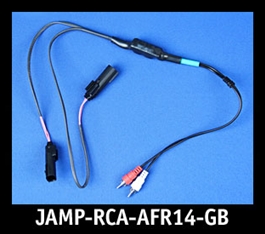 J&M Front-Channel Isolated RCA Input Amp Harness for 2014-23 Harley StreetGlide/RoadGlide/Ultra