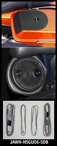 J&M Saddlebag-Lid or Rear-Pod Speaker Wire Harness Kit (ONLY) 1998-2013 Harley Baggers