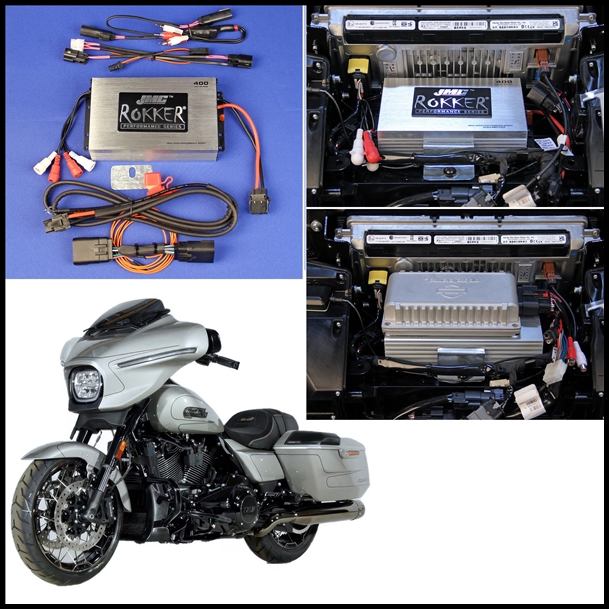 JMC ROKKER Stage6 400w 2-ch Amp kit for 2024 Harley StreetGlide