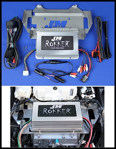 JMC ROKKER Stage6 800w DSP 4-ch Amp kit for 2014-23 Harley Ultra/Ultra Ltd