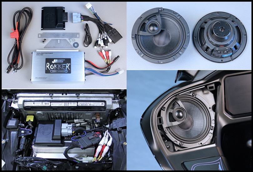 JMC ROKKER 1000XXR A2B Amplifier / 2-Speaker Kit 2023 1/2 - 2025 Harley RoadGlide/StreetGlide/CVO