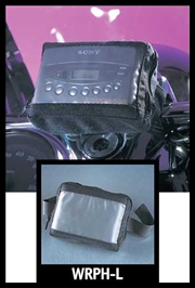 J&M Velcro Mounted Handlebar Pouch for MP3 Player or Walkman Type Radio - Large