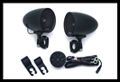 Kuryakyn RoadThunder Speaker Pods & Bluetooth Audio Controller by MTX - Satin Black